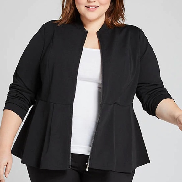 lane bryant black jacket